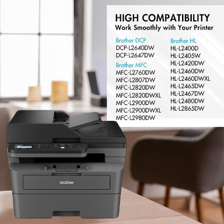 Brother DR83 Drum Unit & TN83XL Black Toner Cartridge 4-Pack