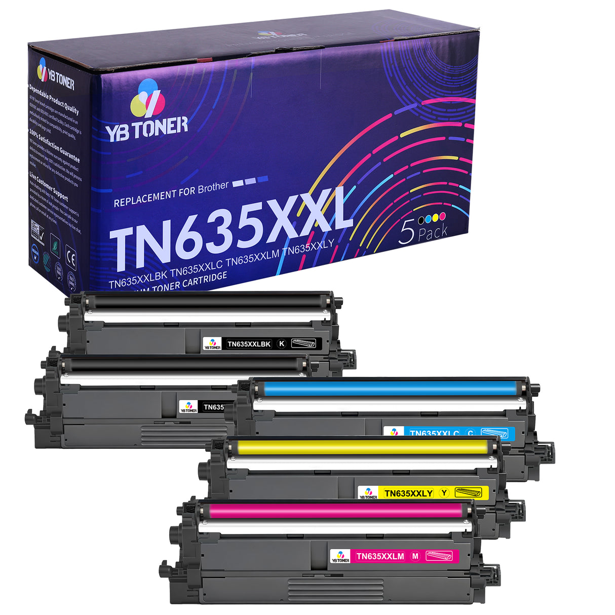 Brother MFC-EX575 Toner Cartridges – Compatible TN635, TN635XL & TN635XXL