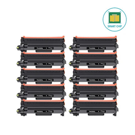 Brother MFC-L2900DW compatible TN830XL high yield toner 10 pack