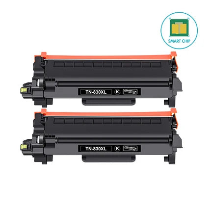 Brother MFC-L2900DW compatible TN830XL high yield toner 2 pack