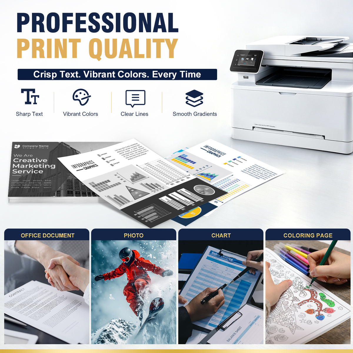 Compatible HP 206X Toner Set (With Chip) High-Yield Capacity | Displays Toner Levels