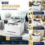 Compatible HP 206X Toner Set (With Chip) High-Yield Capacity | Displays Toner Levels