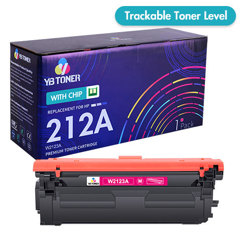 W2123A-Remanufactured HP 212A Magenta Toner Cartridge-With Latest Chip