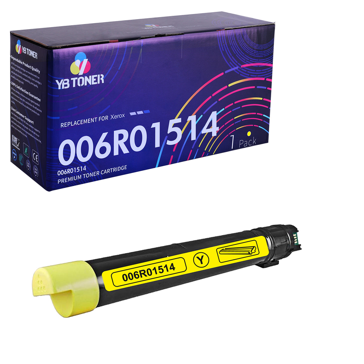 Compatible Xerox 006R01514 Yellow Toner Cartridge