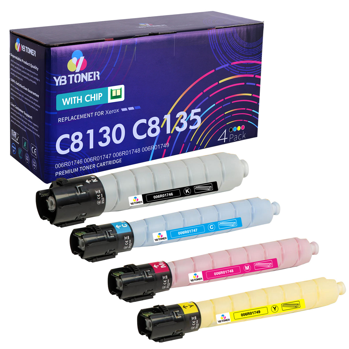 Xerox C8130 C8135 Toner Cartridge Set