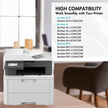 Brother MFC-L8395CDW compatible TN229 and TN229XL toner cartridges