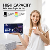 Brother TN229 standard-yield toner page yield