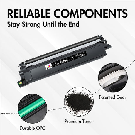 Brother TN229 toner reliable components