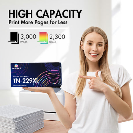 Brother TN229XL high-yield toner page yield