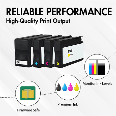 HP 936 ink cartridges reliable performance