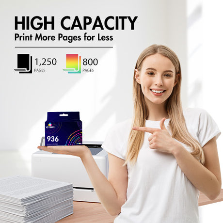 HP 936 standard-yield ink cartridge page yield