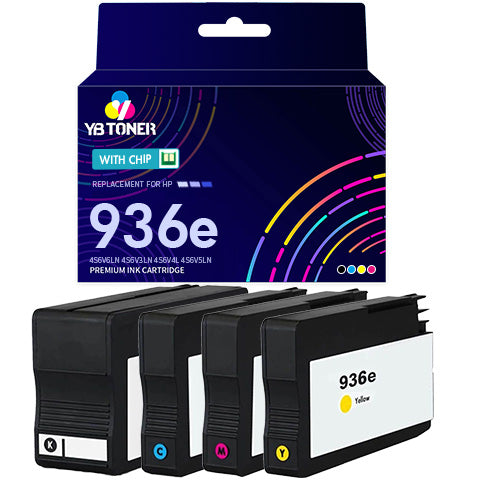 HP OfficeJet Pro 9730e HP 936e high-yield ink cartridges 4-pack