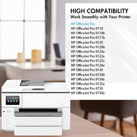 HP OfficeJet Pro 9730e compatible HP 936 and 936e ink cartridges