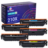 Compatible HP 210X Toner Set (Smart Chip) | W2100X W2101X W2102X W2103X | Displays Toner Levels