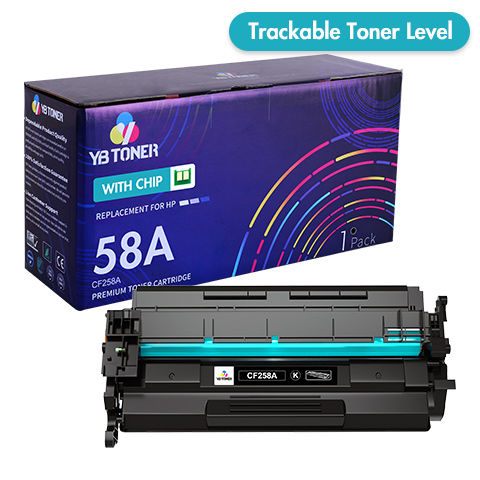 CF258A toner with chip