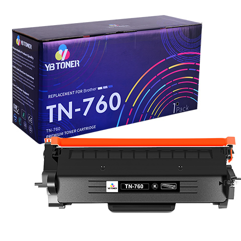 Brother TN-760 Replacement Toner Cartridge - Black for sale online