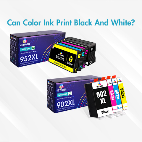 can you print black with color ink
