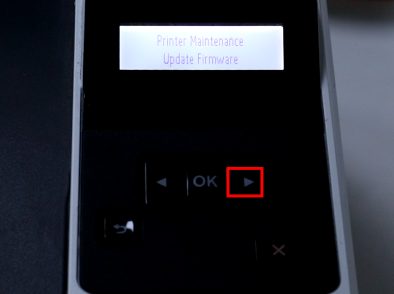 Disable Firmware UPdate for HP Monochrome Laser Printers without Touch Screen Step 6