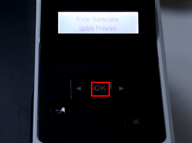 Disable Firmware UPdate for HP Monochrome Laser Printers without Touch Screen Step 7