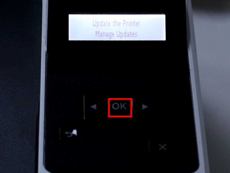 Disable Firmware UPdate for HP Monochrome Laser Printers without Touch Screen Step 9