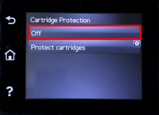 Turn Off HP Cartridge Policy Step 7