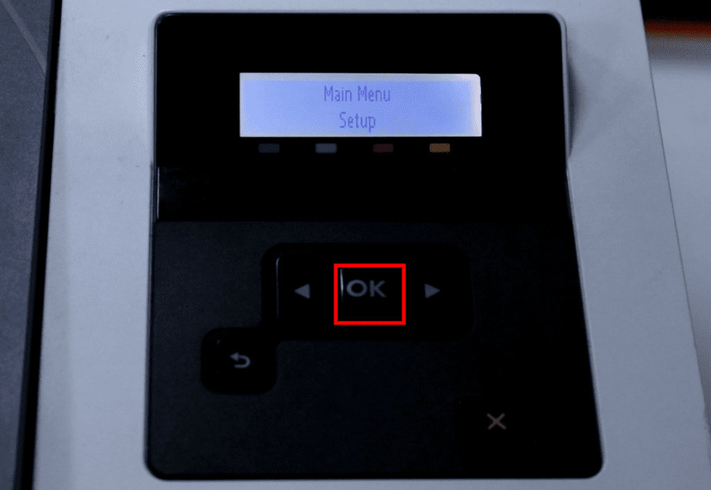 Disable Firmware UPdate for HP Color Laser Printers without Touch Screen Step 3