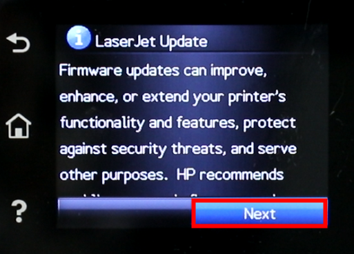 Disable HP Printer Firmware Update Step 4
