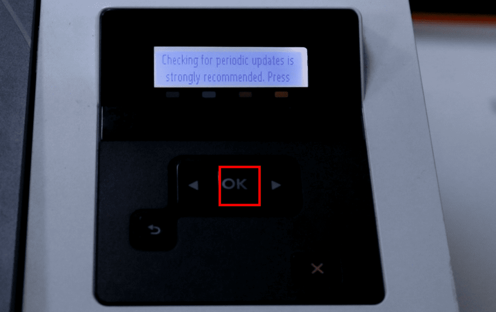Disable Firmware UPdate for HP Color Laser Printers without Touch Screen Step 13