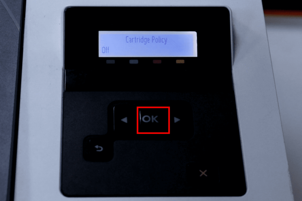 Disable Firmware UPdate for HP Color Laser Printers without Touch Screen Step 8