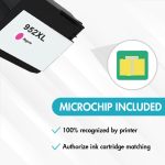 HP 952XL magenta ink cartridge with chip
