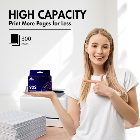 HP 902 black ink page yield