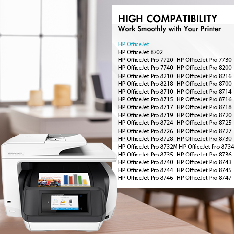 HP 952XL ink cartrtidge's compatible printer