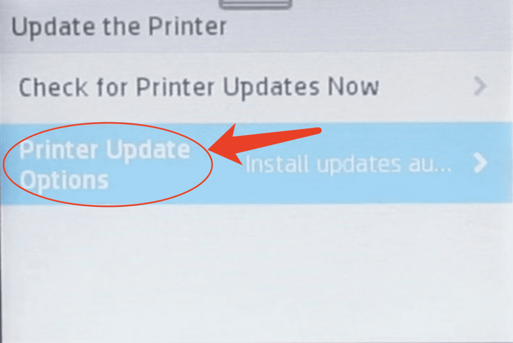 Disable Firmware Update on HP InkJet Printers Step 5