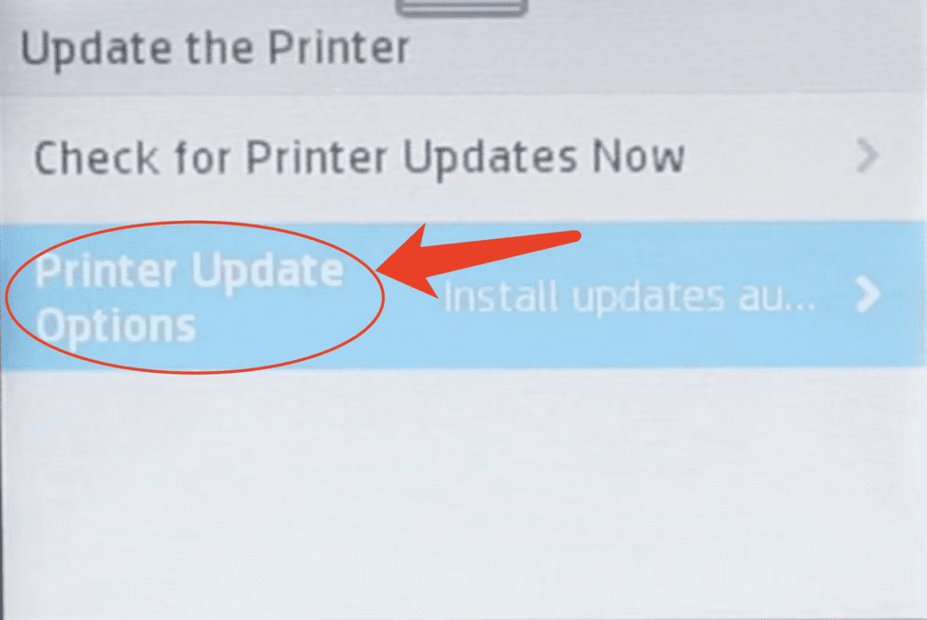 How to disable hp printer firmware update
