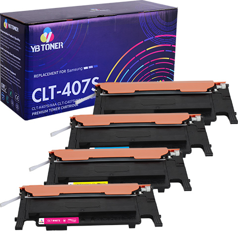 CLT-407S toner cartridges 4 pack