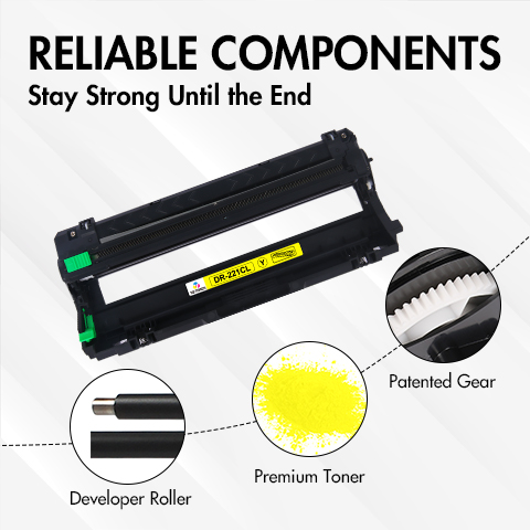 Brother DR221 Yellow Drum Unit