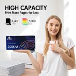 HP 305X Toner Cartridge Set CE410X CE411A CE412A CE413A