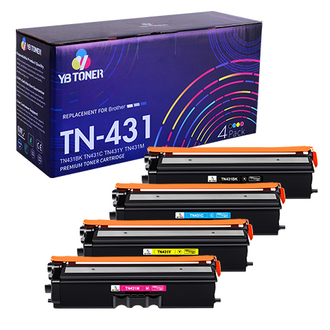 Brother TN431 toner cartridges 4-pack