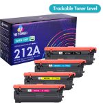 Remanufactured HP 212A Toner Cartridge 4-Pack - Standard Yield - With Latest Chip