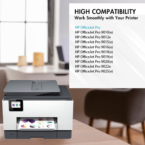 AMAZINK 962XL Ink Cartridges, 4 Pack (BK,C,M,Y) For - View #6