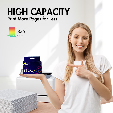 HP 910XL color ink page yield