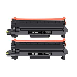 Brother TN830 Black Toner Cartridges 2-Pack