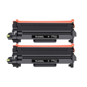 Brother TN830XL Black Toner Cartridges 2-Pack