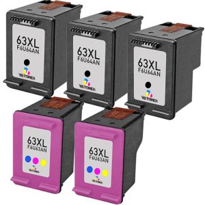 HP Ink 63XL Replacement 5-Pack