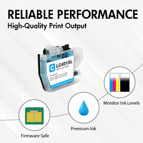 Brother LC401XL Cyan Cartridge