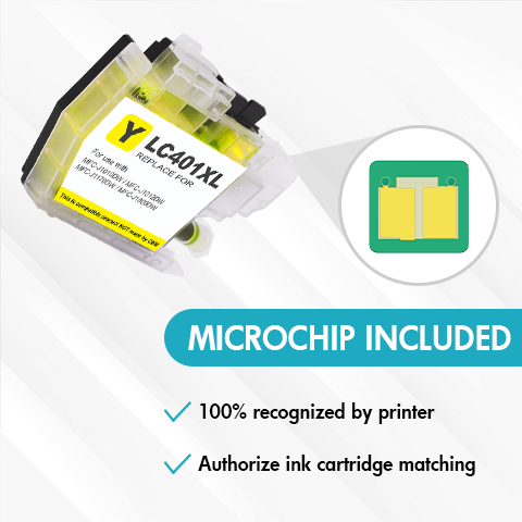 Brother LC401XL Yellow Ink Cartridge