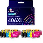 Brother LC406XL Ink Cartridges 10-Pack