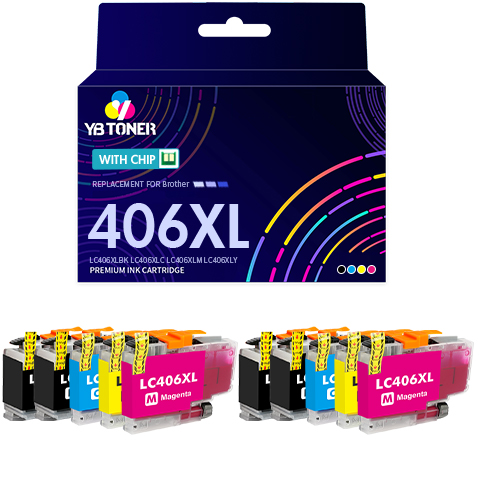 Brother LC406XL Ink Cartridges 10-Pack