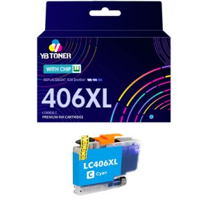 Brother LC406XLC Cyan Ink Cartridge