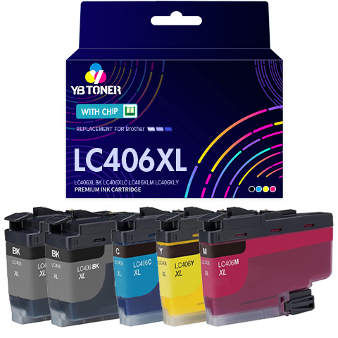 Brother LC406XL Ink Cartridges 5-Pack